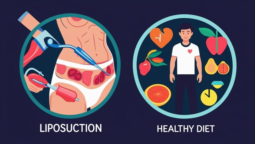 Liposuction vs Healthy Diet